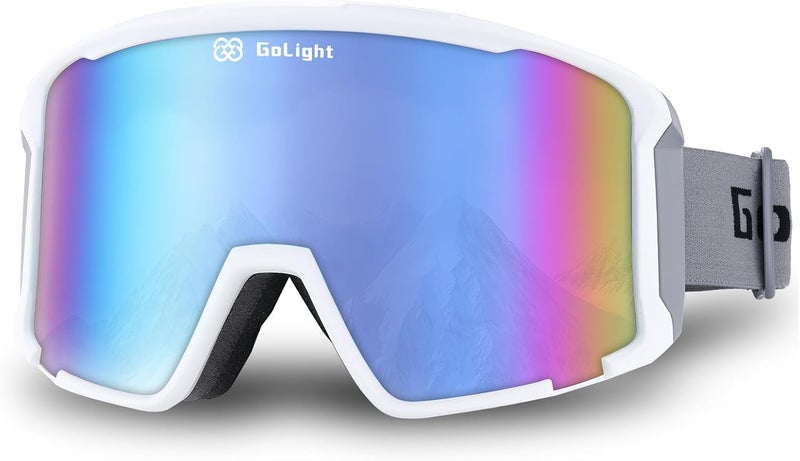 Golight OTG Ski Goggles – Hassle-Free Snow Goggles with Cylindrical REVO Lens, Anti-Fog Double Lens, UV400 & Comfortable Fit - Image 1